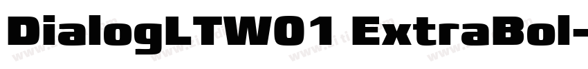 DialogLTW01 ExtraBol字体转换